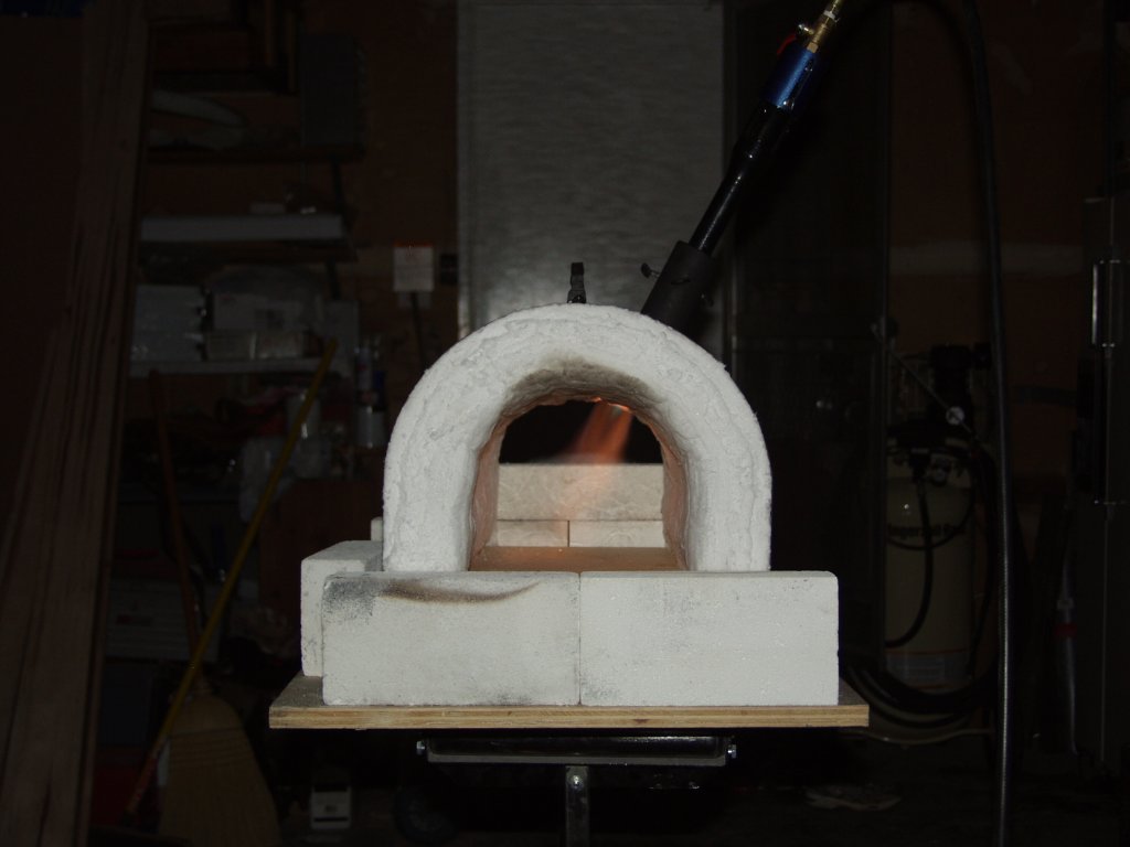 Forge building, this is the first firing...