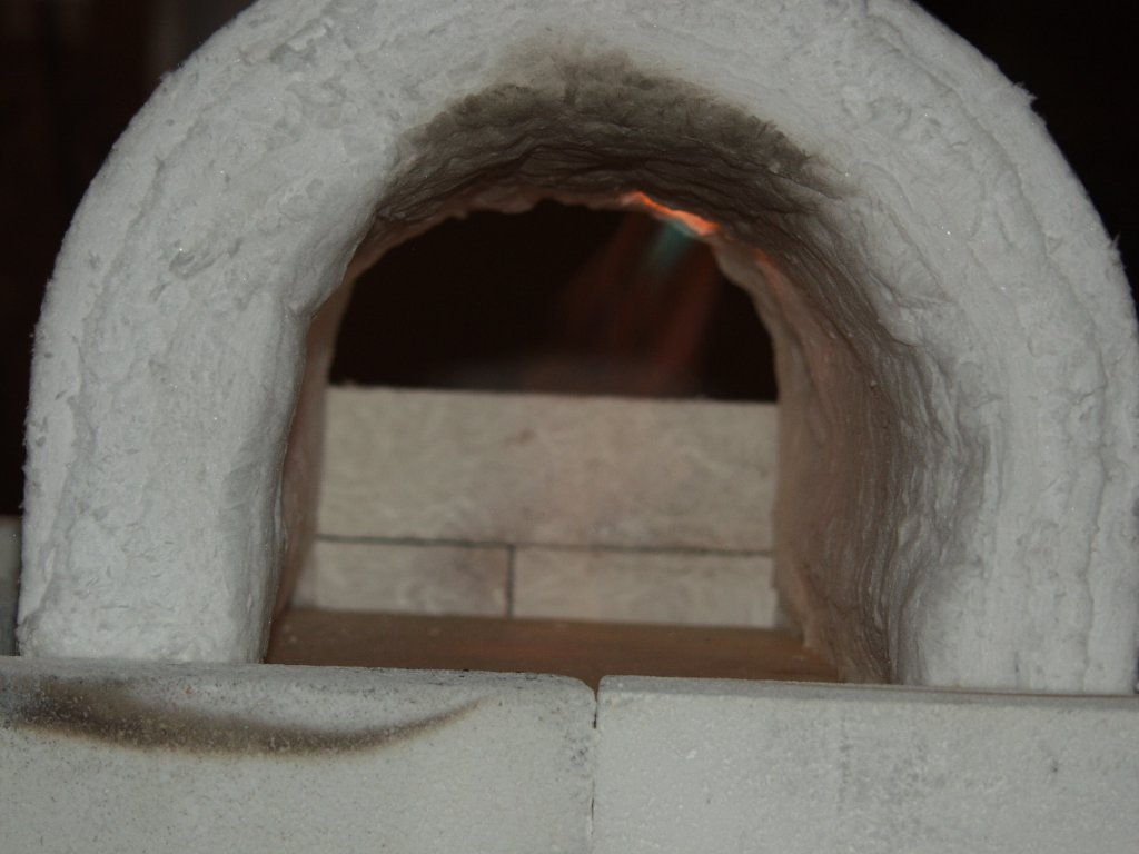 Forge building, this is the first firing...another shot after adjusting...