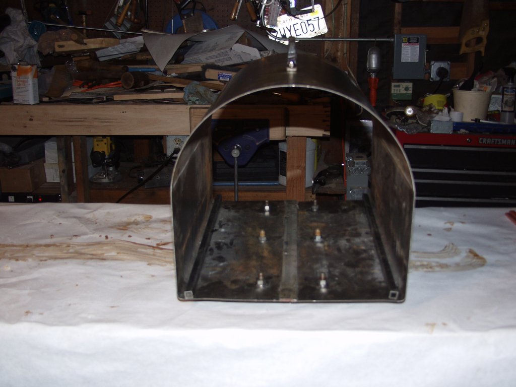 Forge building, this is what it looks like bolted in place. Durablanket will go over the top.